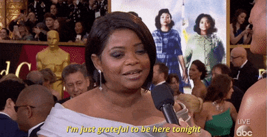octavia spencer im just grateful to be here tonight GIF by The Academy Awards