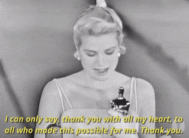 Grace Kelly Thank You GIF by The Academy Awards
