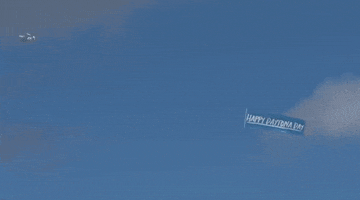 daytona 500 aerial banner GIF by NASCAR