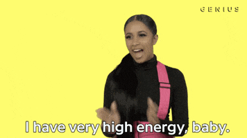 Cardi B I Have Very High Energy Baby GIF by Genius