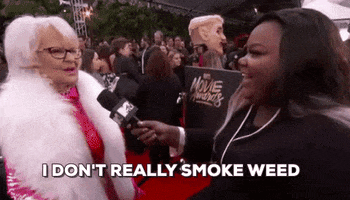 red carpet i dont really smoke weed GIF by MTV Movie & TV Awards