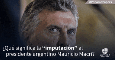 mauricio macri imputado GIF by Univision Noticias