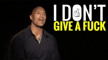 Dwayne Johnson Look At All The Fucks I Give GIF by Jerology