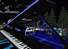 alic piano blue GIF