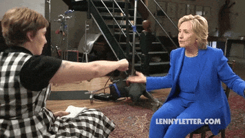 Lena Dunham Fist Bump GIF by Hillary Clinton
