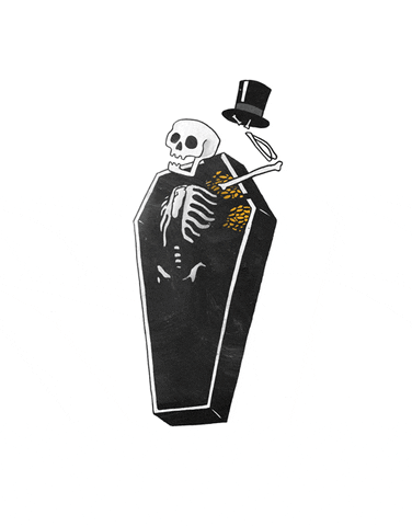 skeleton die GIF by Ben Marriott