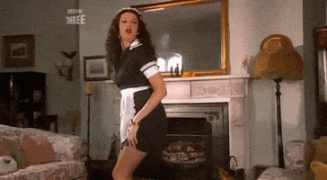 french maid i'm shy tittybangbang don't look at me i'm shy GIF