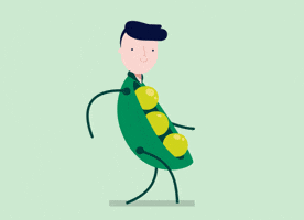 Pea Peapod GIF by Dianna Xu