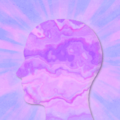 mildvibe trippy psychedelic purple brain GIF