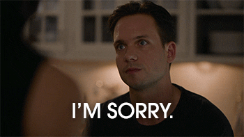 sorry mike ross GIF by Suits