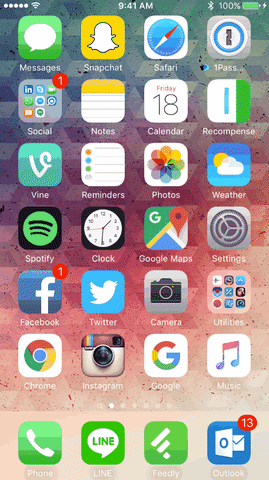 raywong animations ios 9 GIF