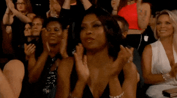 taraji p henson clapping GIF by Billboard Music Awards