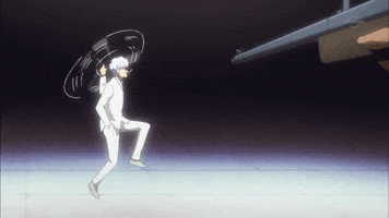 cecikoo jump walk gun bag GIF