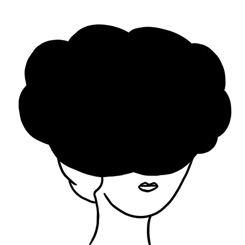 black and white illustration GIF by Laurène Boglio