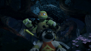 scared samurai GIF by Teenage Mutant Ninja Turtles