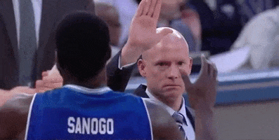 High Five College Basketball GIF by BIG EAST Conference