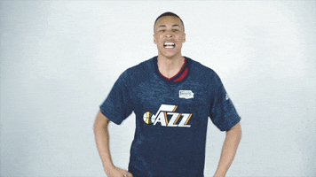 excited utah jazz GIF by NBA