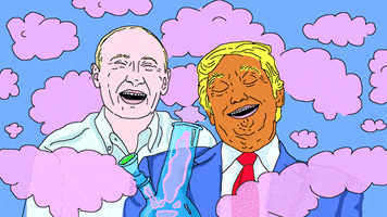 Trump Smoke GIF by Polina Zinziver