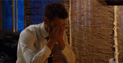Stressed Nick Viall GIF by The Bachelor - Find & Share on GIPHY