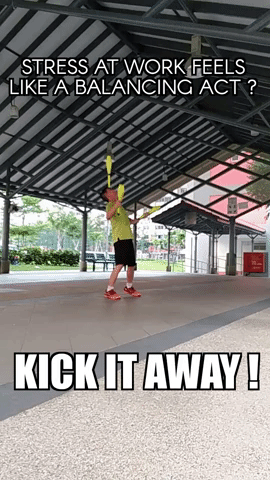 jimmyjuggler kick juggling balancing juggler GIF