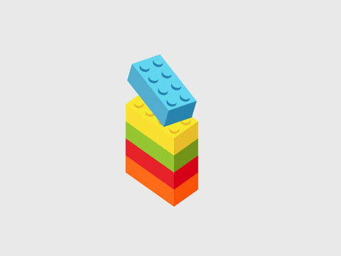 lego stack building on top of each other