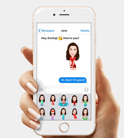 selfie iphone sticker GIF by Product Hunt