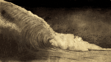 wave ocean GIF by Manshen Lo