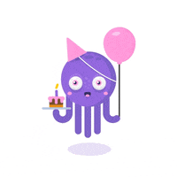 happy birthday cake GIF by Motiongarten