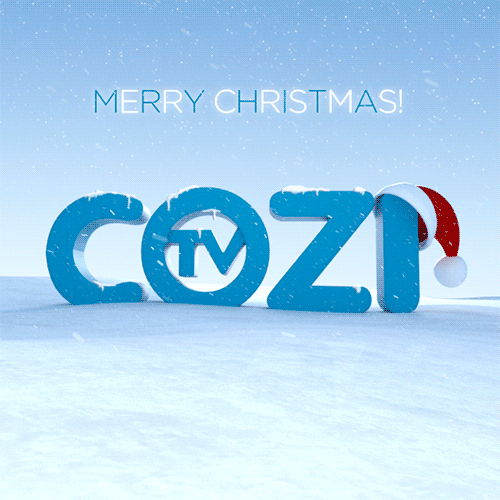 Merry Christmas Snow GIF
