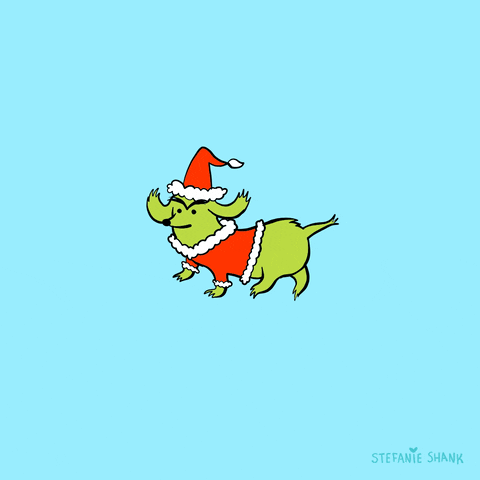 Merry Christmas Art GIF by Stefanie Shank