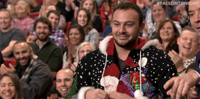 jimmy fallon christmas sweater GIF by The Tonight Show Starring Jimmy Fallon