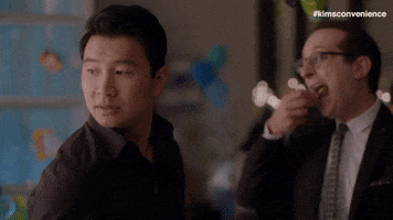 good time eating GIF by Kim's Convenience
