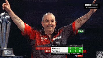 premier league darts applause GIF by BBC America