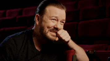 ricky gervais laughing GIF by George Michael