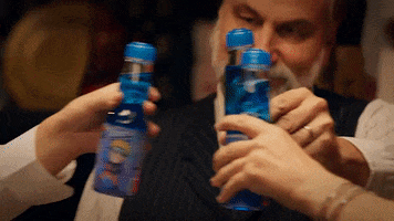 cheers poppin bottles GIF by Anime Crimes Division