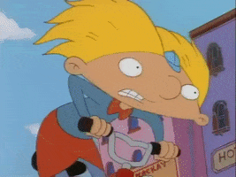 pedaling hey arnold GIF