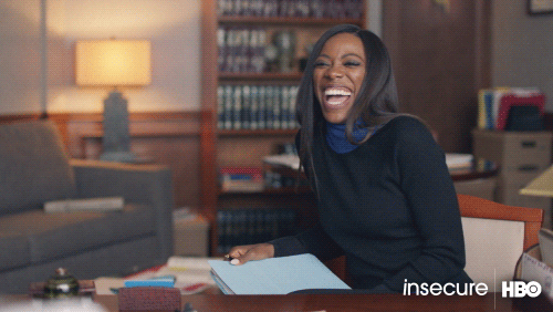 Yvonne Orji Laughing By Insecure On Hbo Find And Share On Giphy