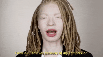 i was bullied a lot because of my complexion GIF