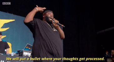 killer mike we will put a bullet where your thoughts get processed GIF by Run The Jewels