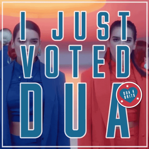 vote for dua brits dualipa GIF by Dua Lipa