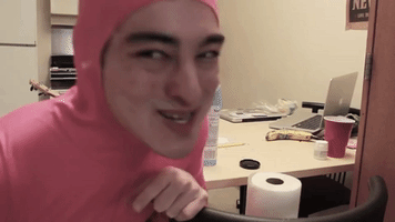 Smoke Pink Guy GIF