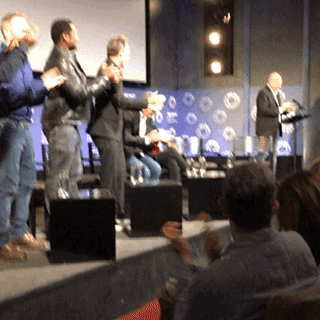 standing ovation applause GIF by The Paley Center for Media