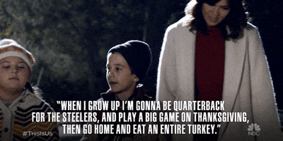 this is us when i grow up im gonna be a quaterback GIF by NBC