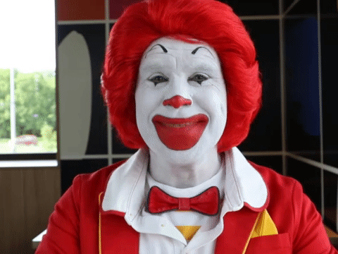 Ronald Mcdonald Smile GIF by McDonald's CZ/SK - Find & Share on GIPHY