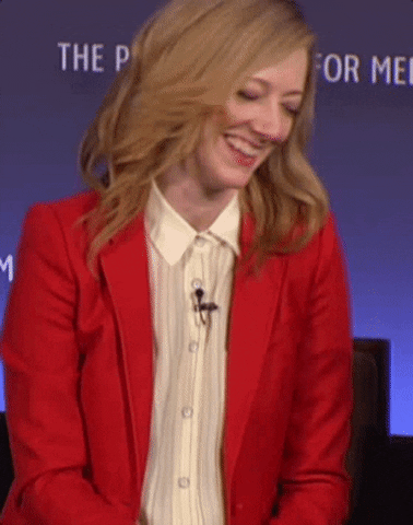 judy greer laughing GIF by The Paley Center for Media