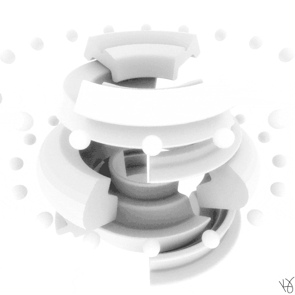 KarlJahnke 3d abstract spinning looping GIF