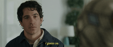 I Guess So Chris Messina GIF by The Sweet Life - Find & Share on GIPHY
