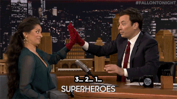 jimmy fallon superheroes GIF by The Tonight Show Starring Jimmy Fallon