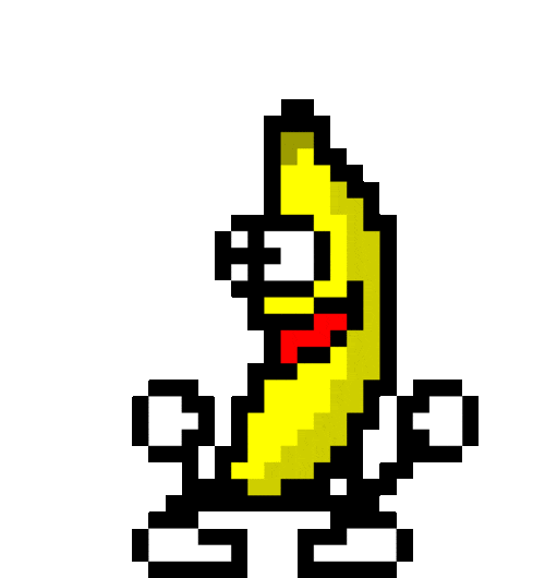 Glitter-Plaatjes-van-Hyves dancing banana hyves Sticker