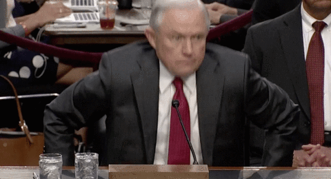 Image result for jeff sessions water gif